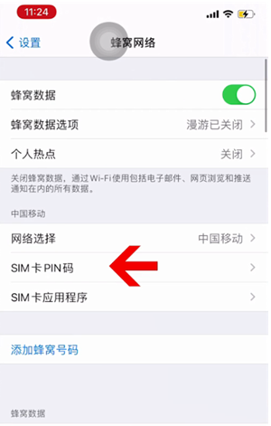 田林苹果14维修网分享如何给iPhone14的SIM卡设置密码 