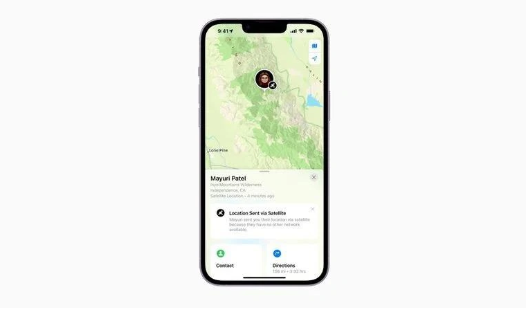 田林苹果14维修分享iPhone14系列中 FindMy功能通过卫星分享位置方法教程 