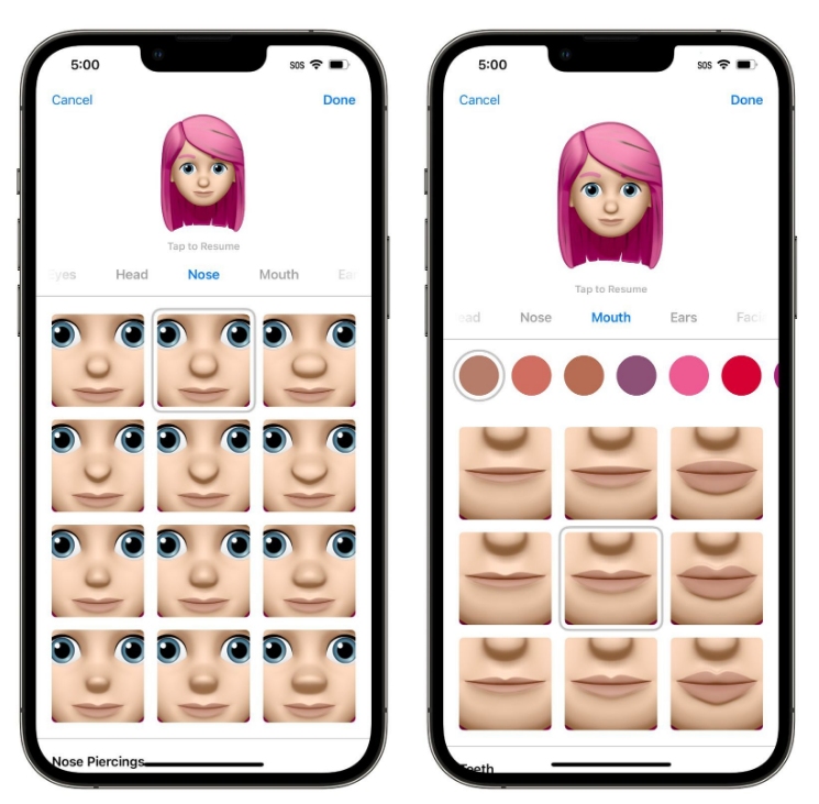 田林苹果手机维修分享​iOS 16中的拟我表情有了哪些变化和升级 